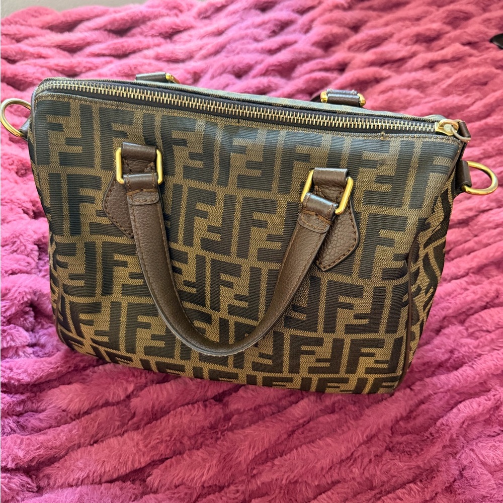 Fendi Brown Leather Logo Patch Interior - image 2